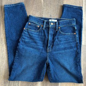 New Madewell Womens Tall Mom Jean 27T Hoover Wash